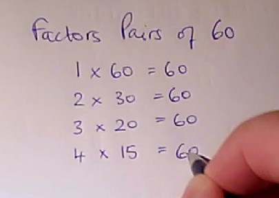 What is a factor pair and how do you work them out? 
